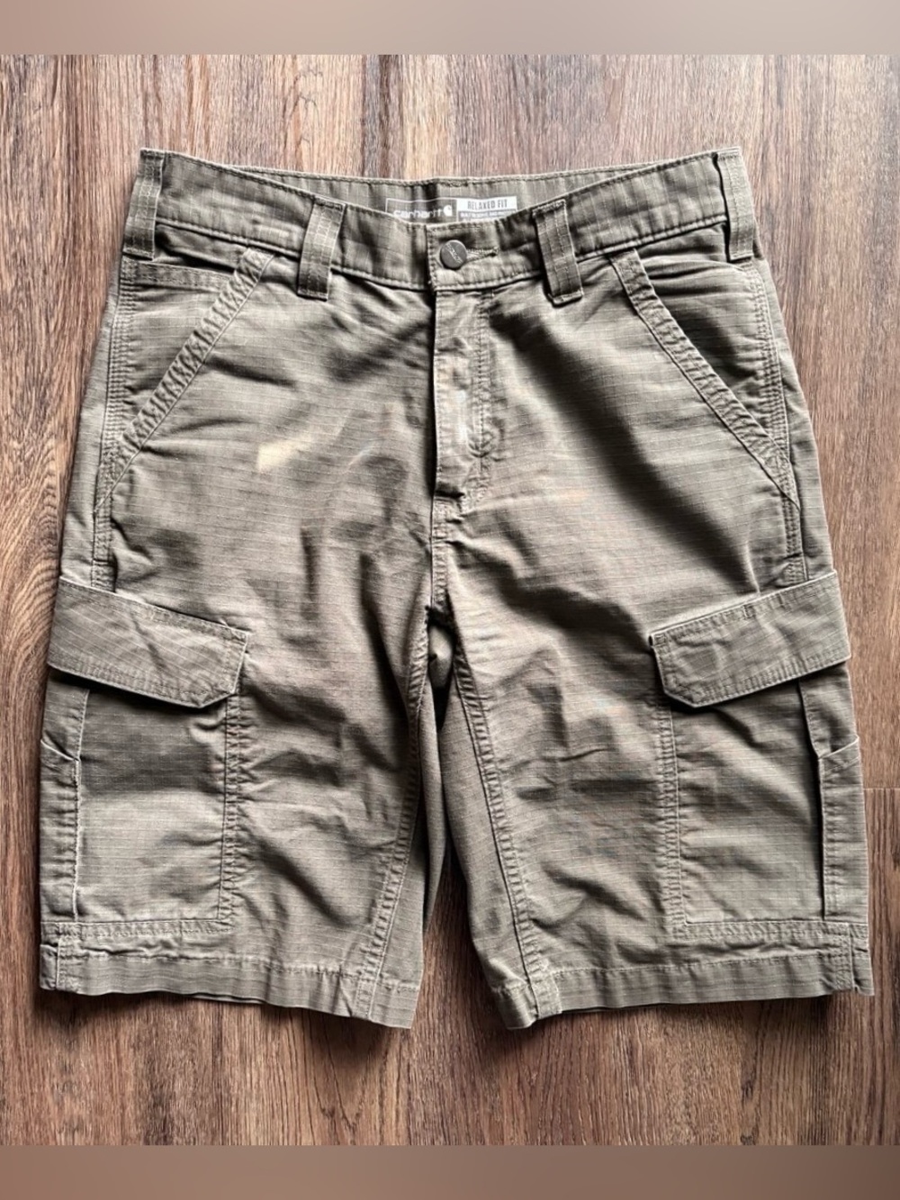 Carhartt Men's Cargo Shorts in Olive Green